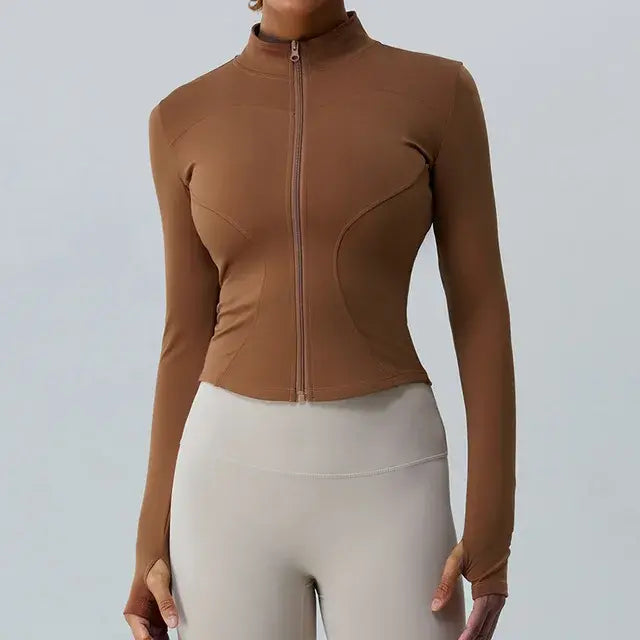 Stylish Women's Plush Yoga Jacket