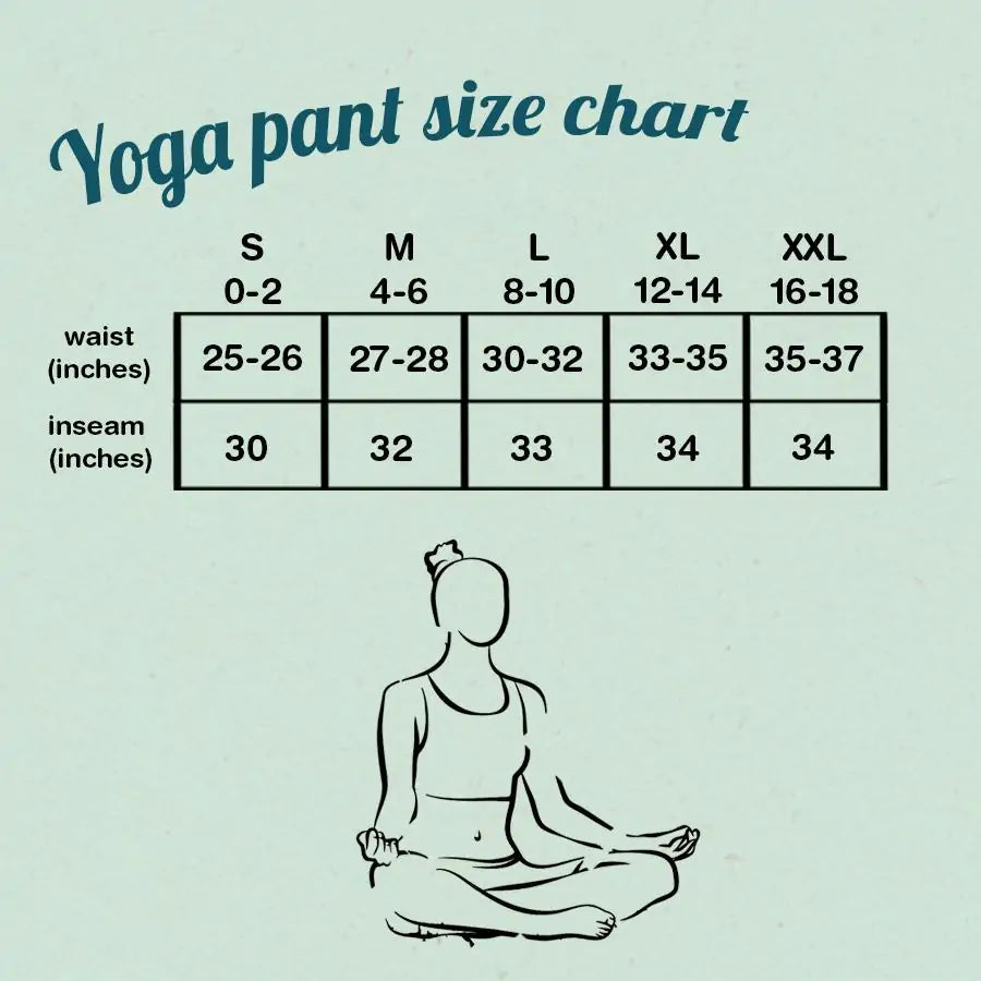 Songbird Yoga Pants Size Chart