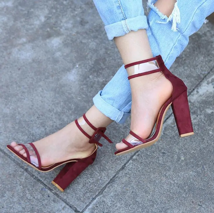 Elegant Hollow High Heel Sandals