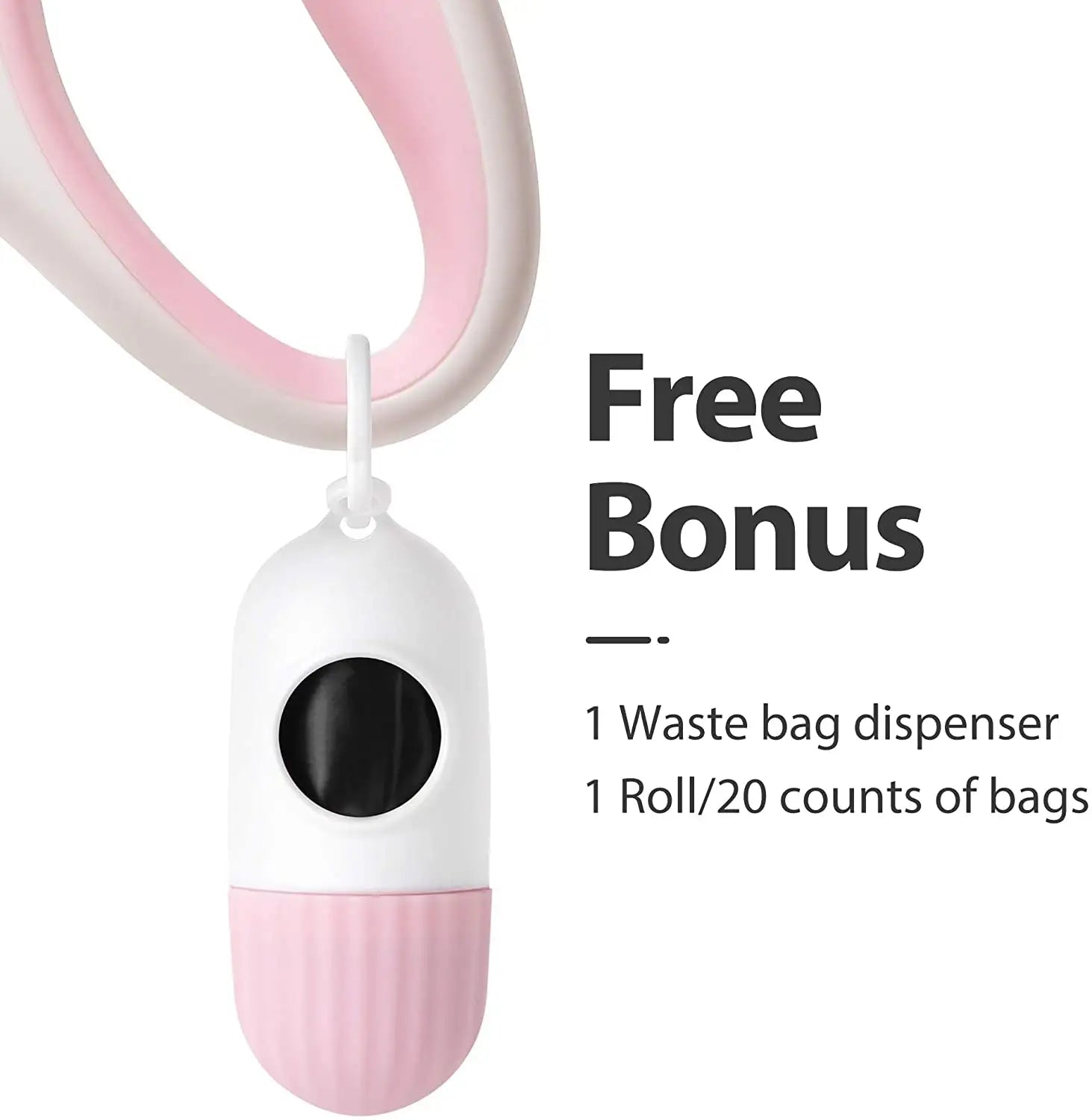 Retractable Poop Bag Dispenser Dog Leash