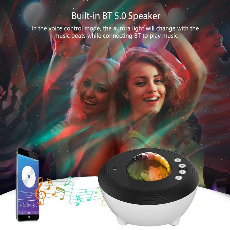aurora projector with bluetooth