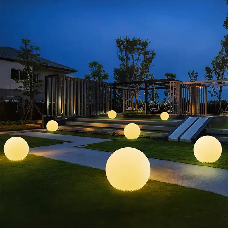 Spherical Solar-Powered Garden Glows