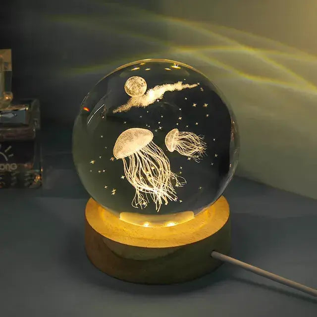 Crystal Ball Galaxy Night Light Projector