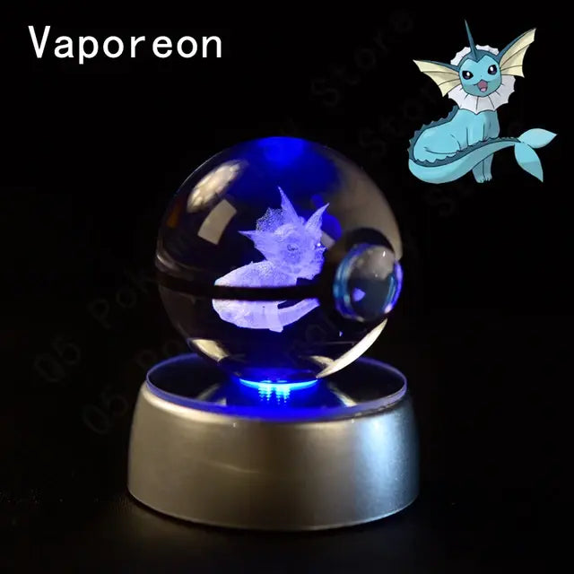 3D Pokémon Crystal Globe Lamp