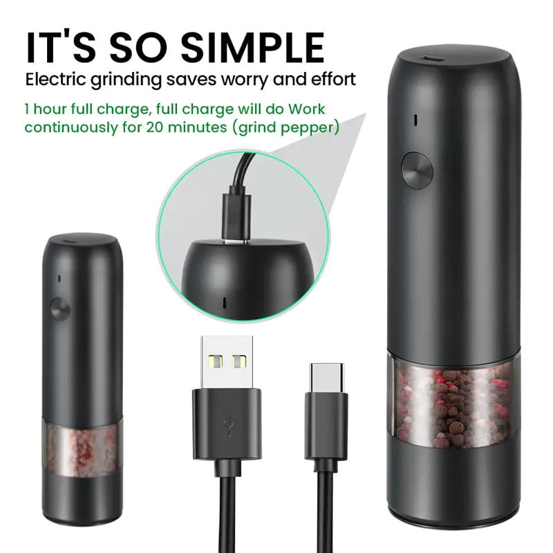 Battery-Powered Salt and Pepper Mill