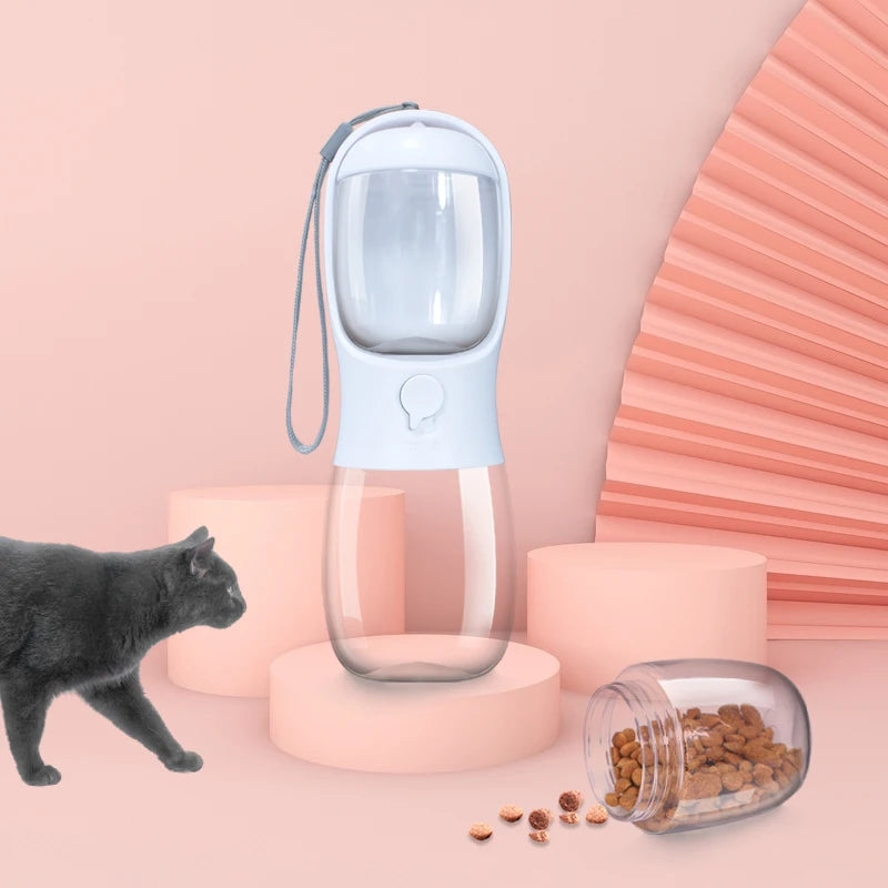 Pet Travel Food Water Dispensing Bottle