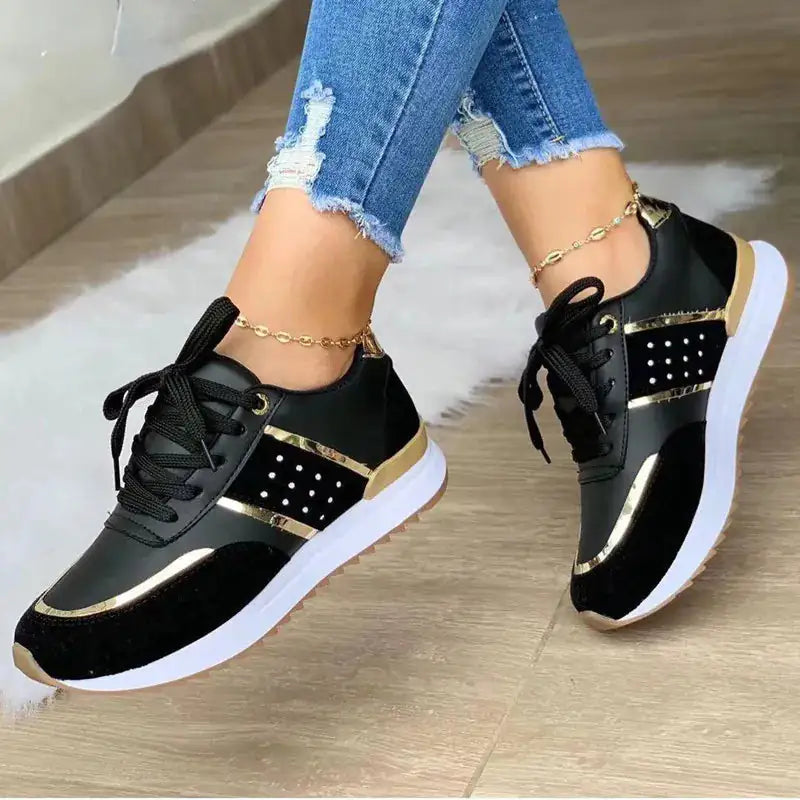 Trendy Platform Vulcanized Sneakers Trainers