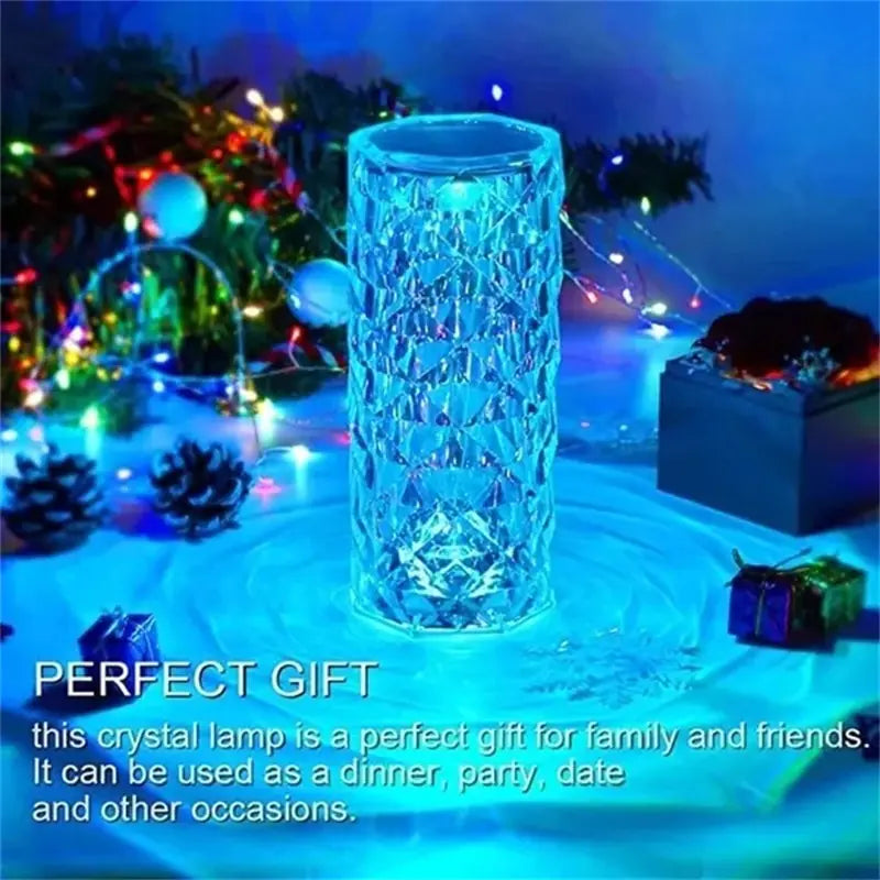 Multi-Colour LED Crystal Table Lamp