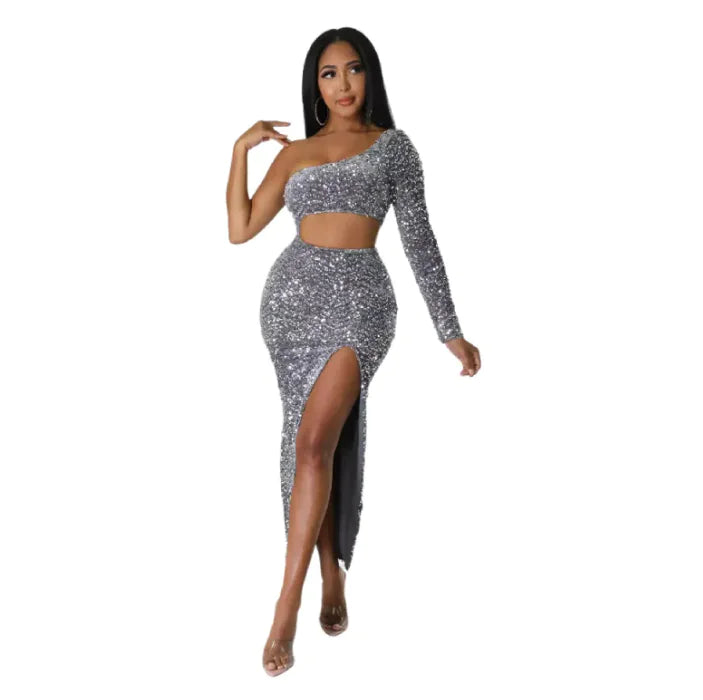 Women's One-shoulder Fashion Dress