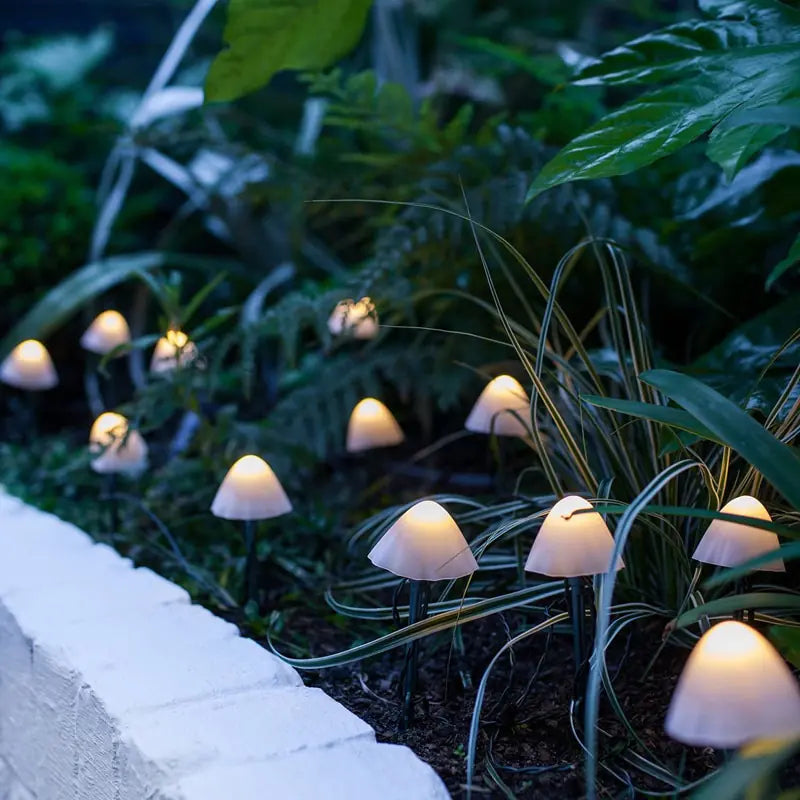 Outdoor Garden Decor Solar Mushroom Lamps