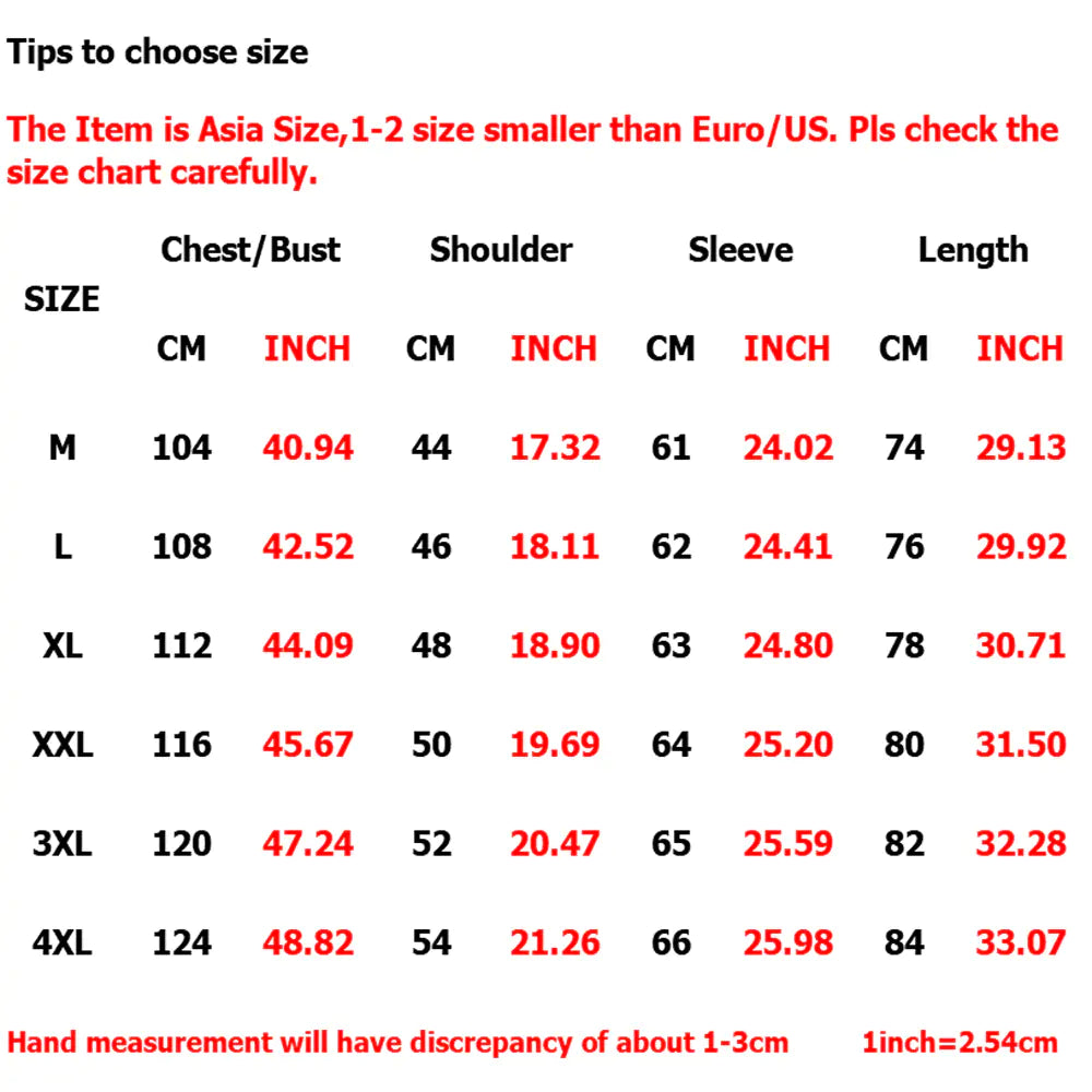 Gold Tattooed Slim Fit Shirt Size Chart