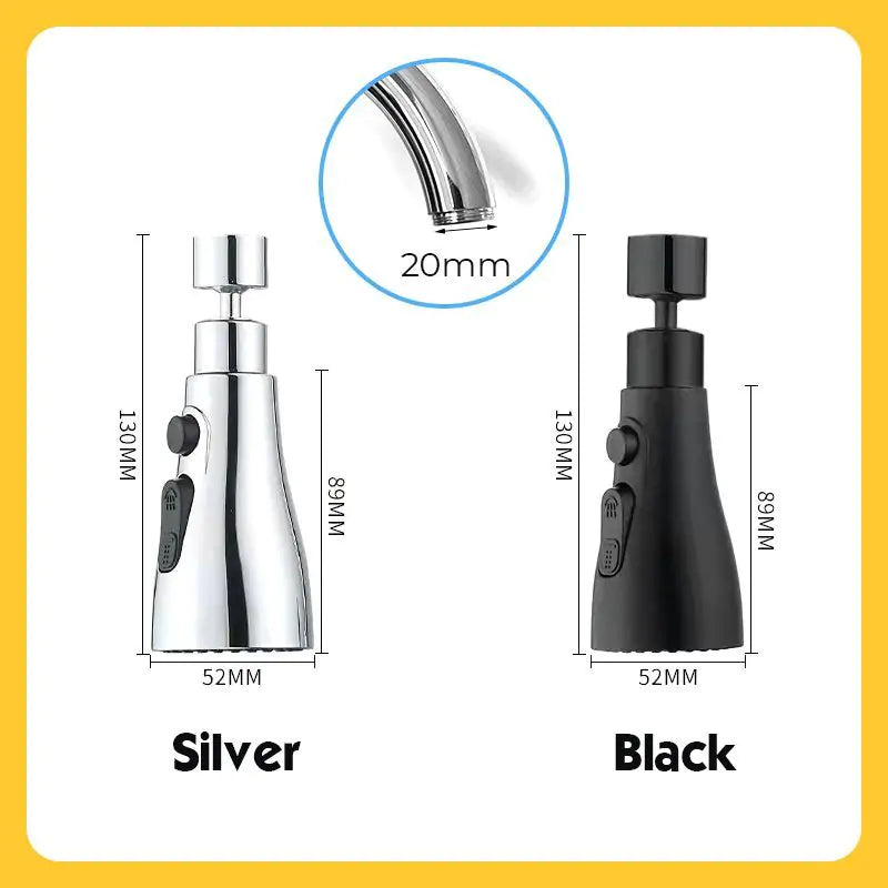 360° Rotating Faucet Spray Head