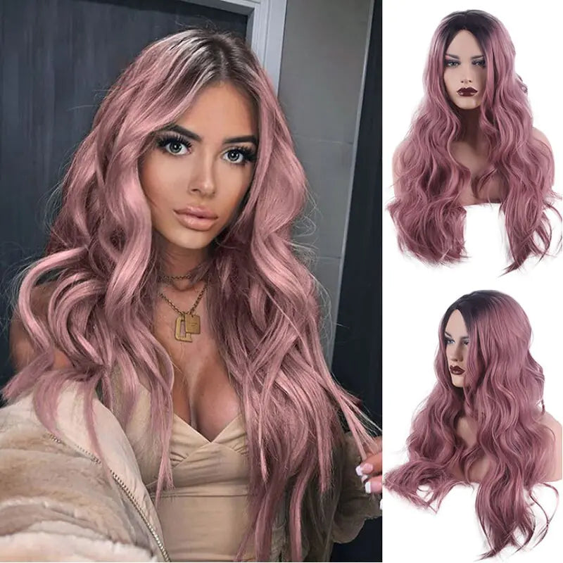 Long Cosplay Natural Hair Synthetic Wig