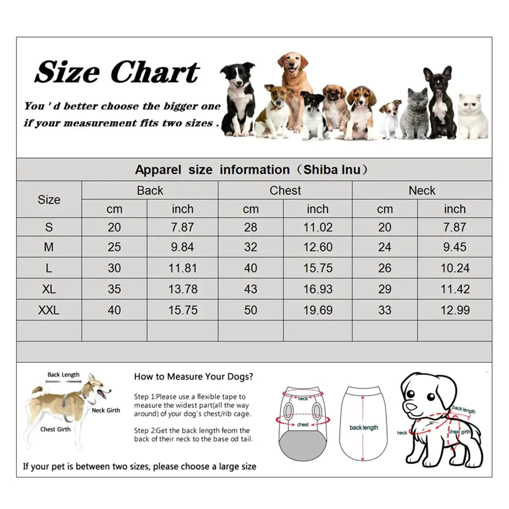 Purrfect Pet Comfort Luxury Collection Size Chart