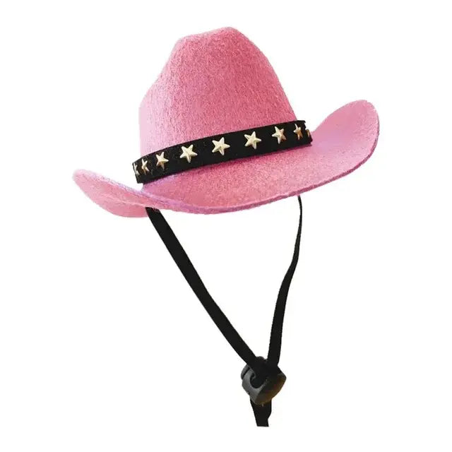 Western Style Hat with Star for Pets