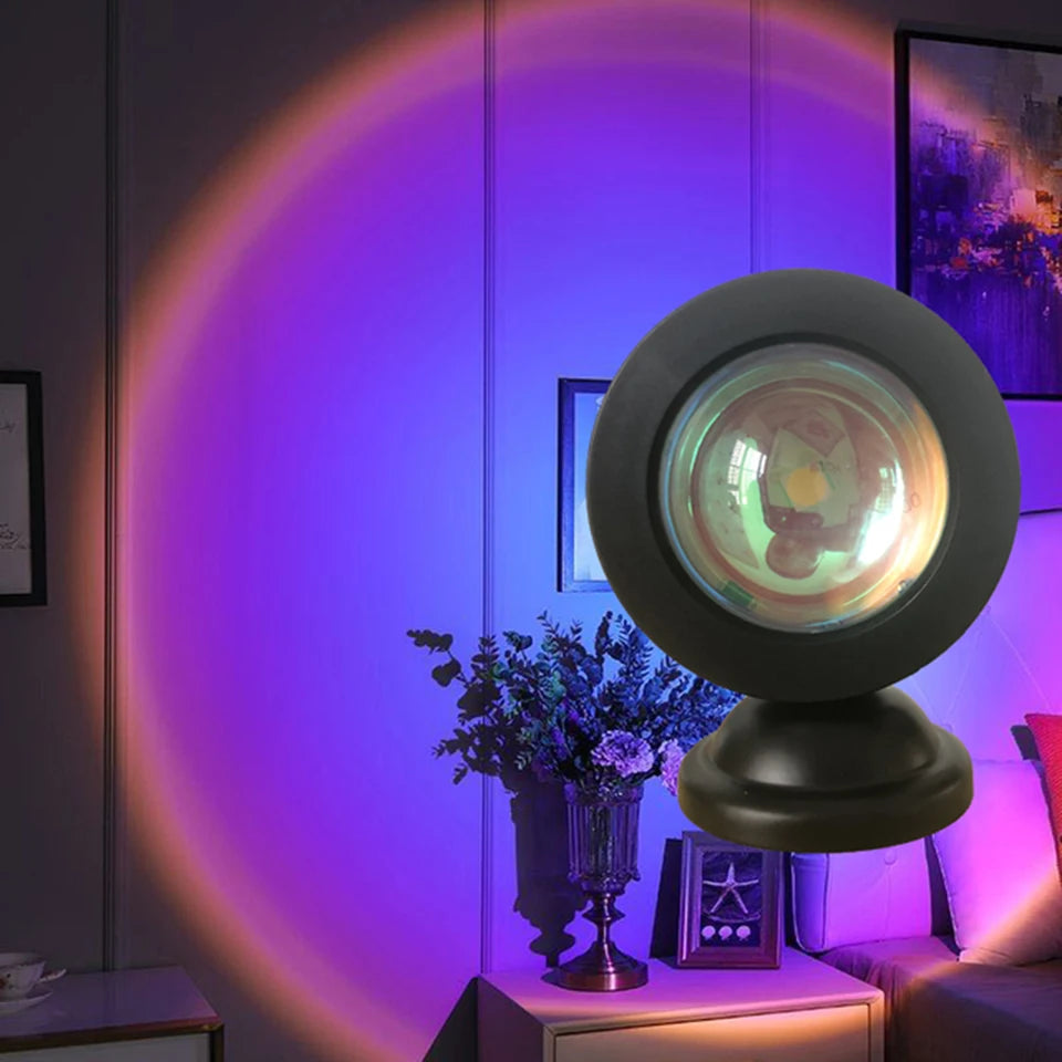 Color-Changing Bedroom Sunset Lamp