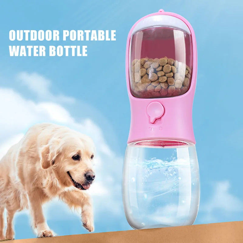 Pet Travel Food Water Dispensing Bottle