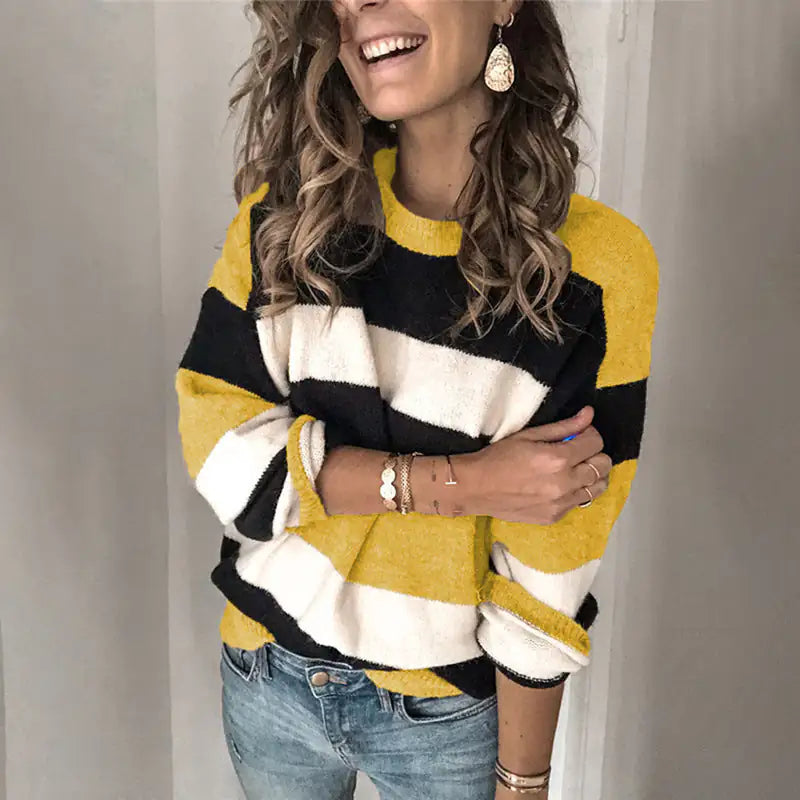 Women's Luxurious Polyester Knit Sweater