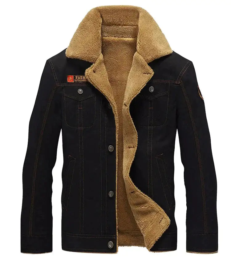 Men's High-Quality Winter Denim Jacket