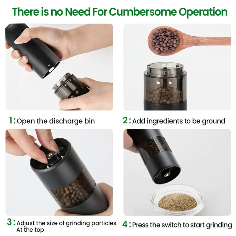 Battery-Powered Salt and Pepper Mill