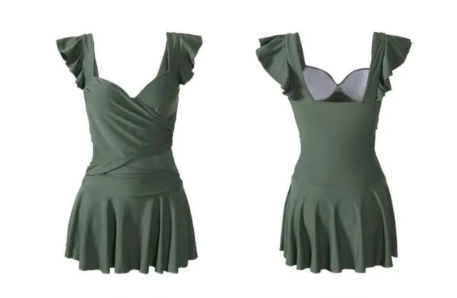 Stylish Open-Chest Short Dress