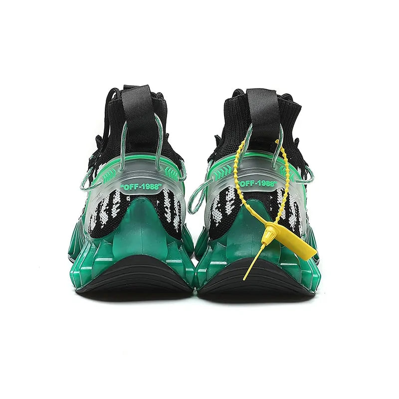 Men’s Athletic Blade Sole Trainers for Sporty Looks