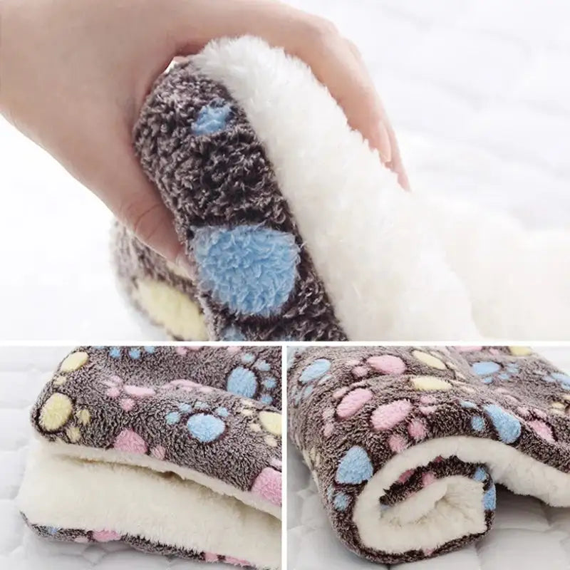 Pet Dog Cat Soft Coral Sleeping Blanket