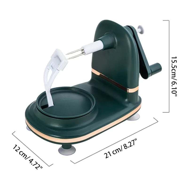 Manual apple peeling device