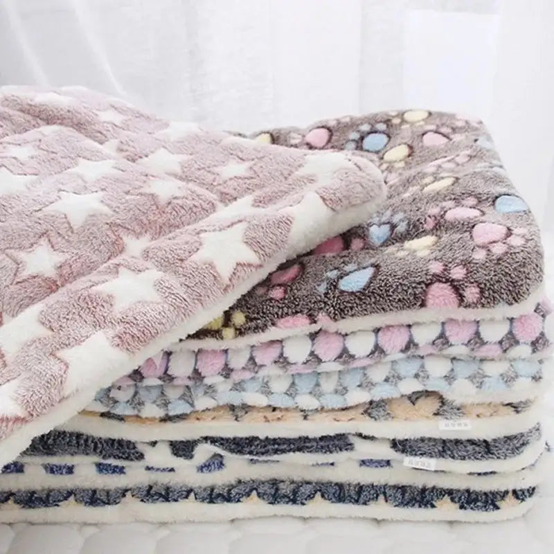 Pet Dog Cat Soft Coral Sleeping Blanket