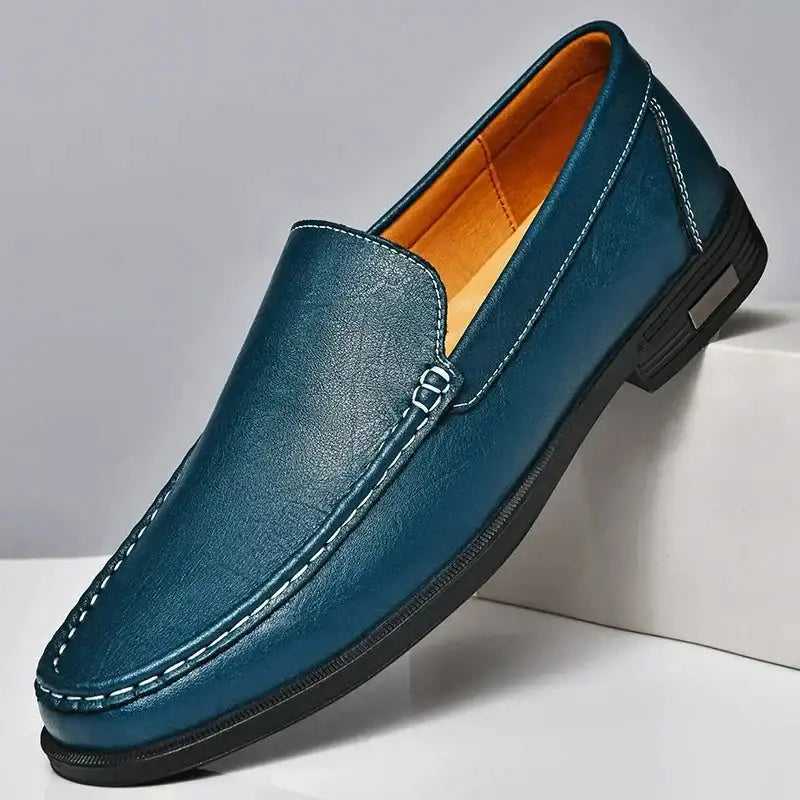 Organic Leather Slip-Ons