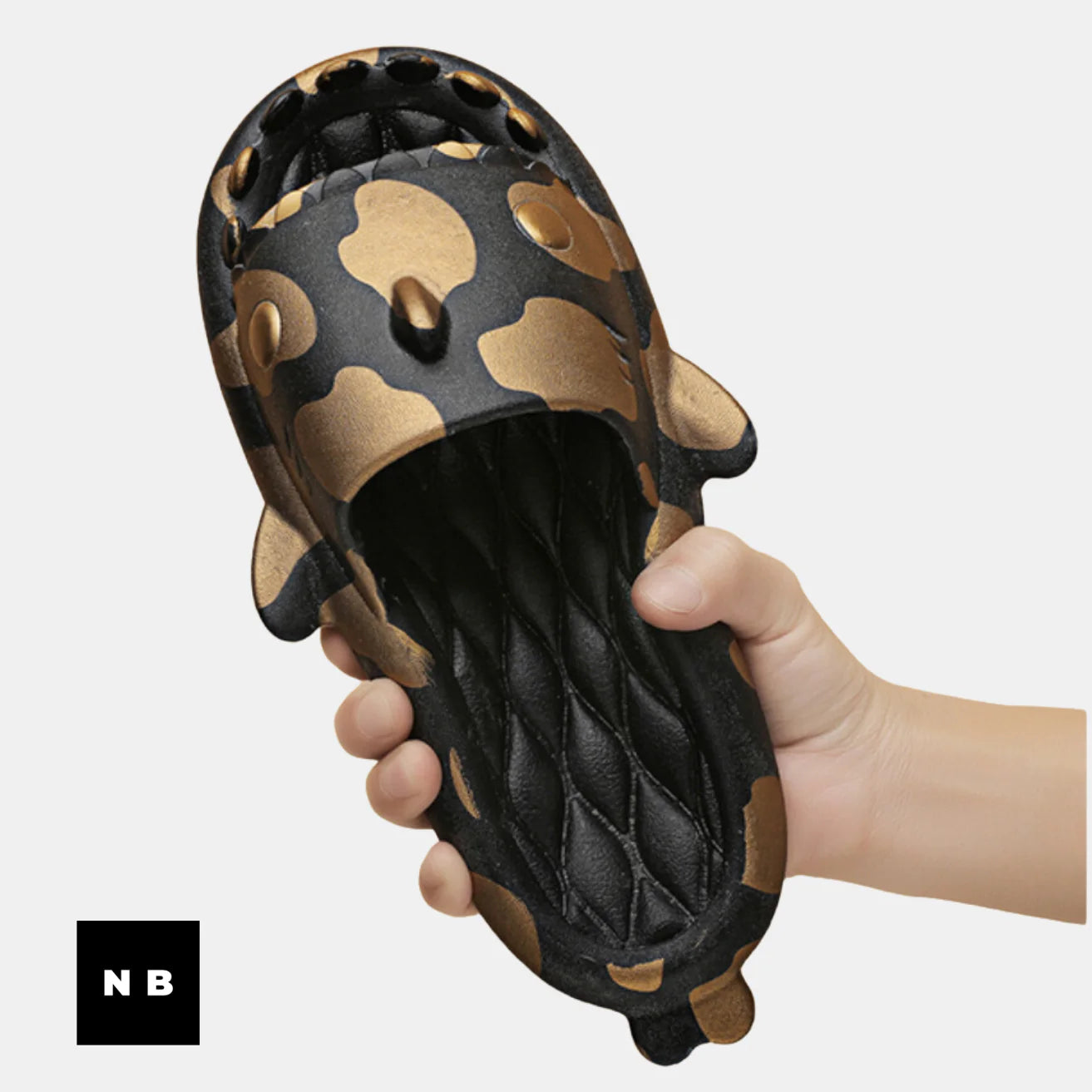 Street-Inspired Cow Shark Slippers