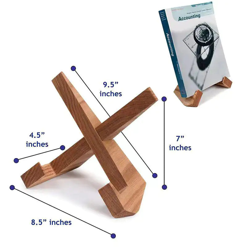 Solid Wood Book Tablet Stand