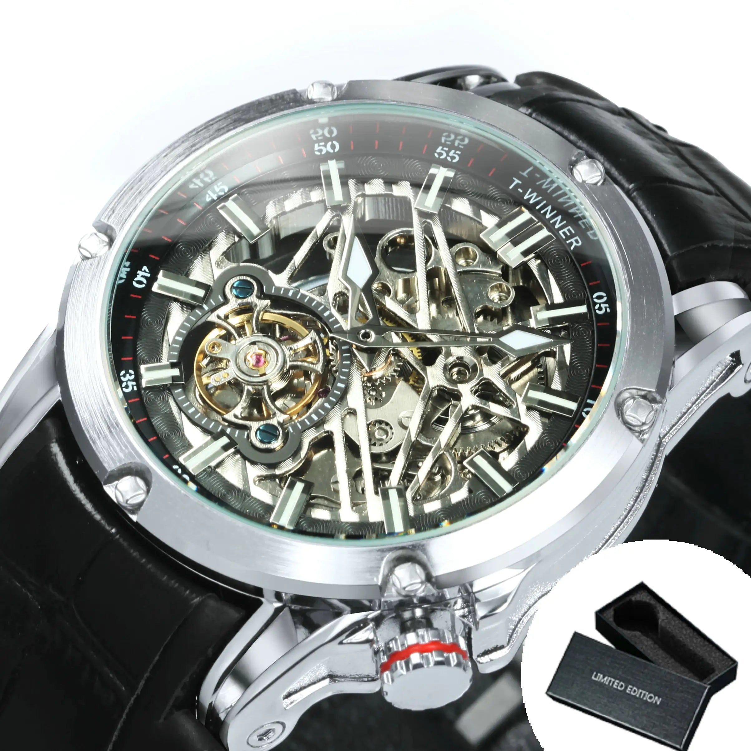 Men's classic leather watch