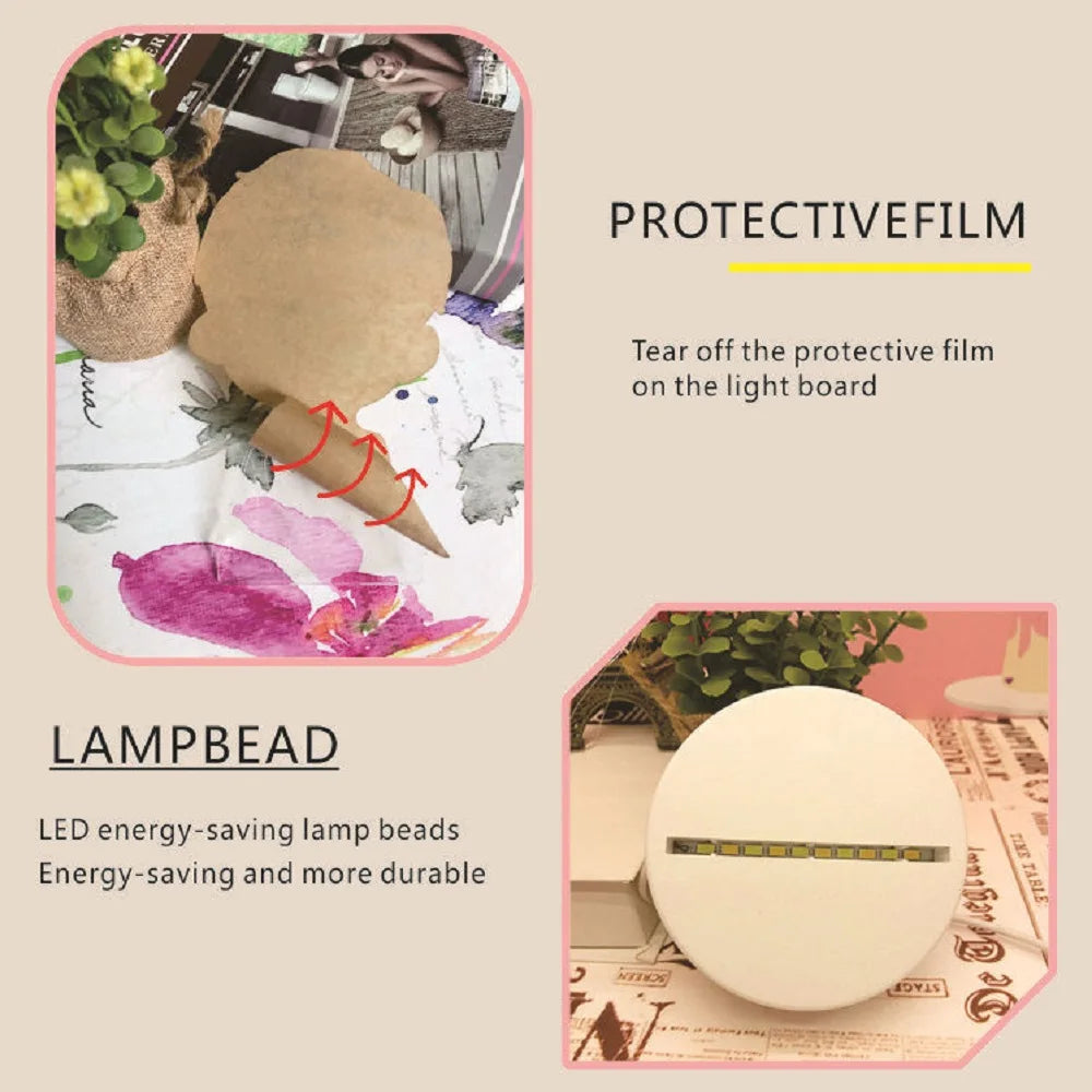 Creative Changing Memo Board LED Lamp