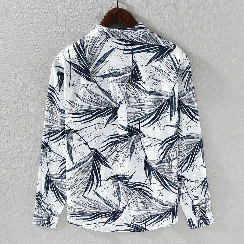 Men's Long Sleeve Fashion Printed Shirt