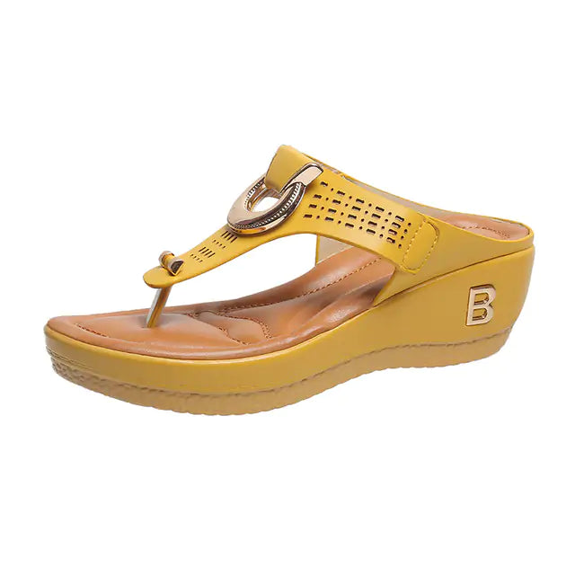 Fashionable Wedge Slip-Ons
