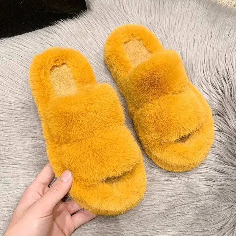 Breathable Fluffy Slippers