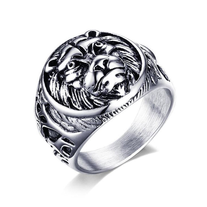 Vintage Lion Head Fashion Ring