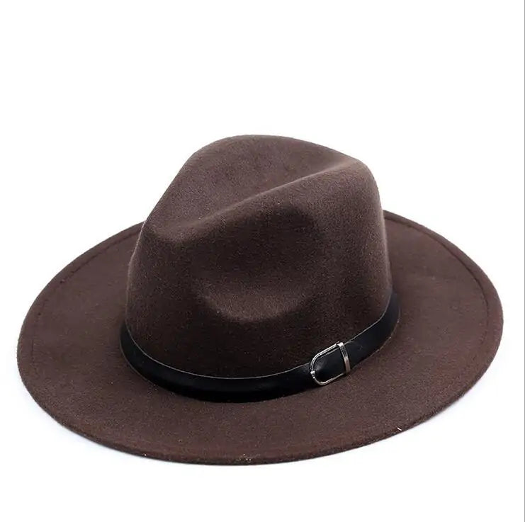 Women's Wide Brim Fedora Hat