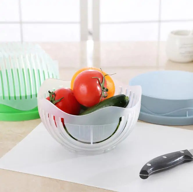 Salad Cutter Chopping Bowl