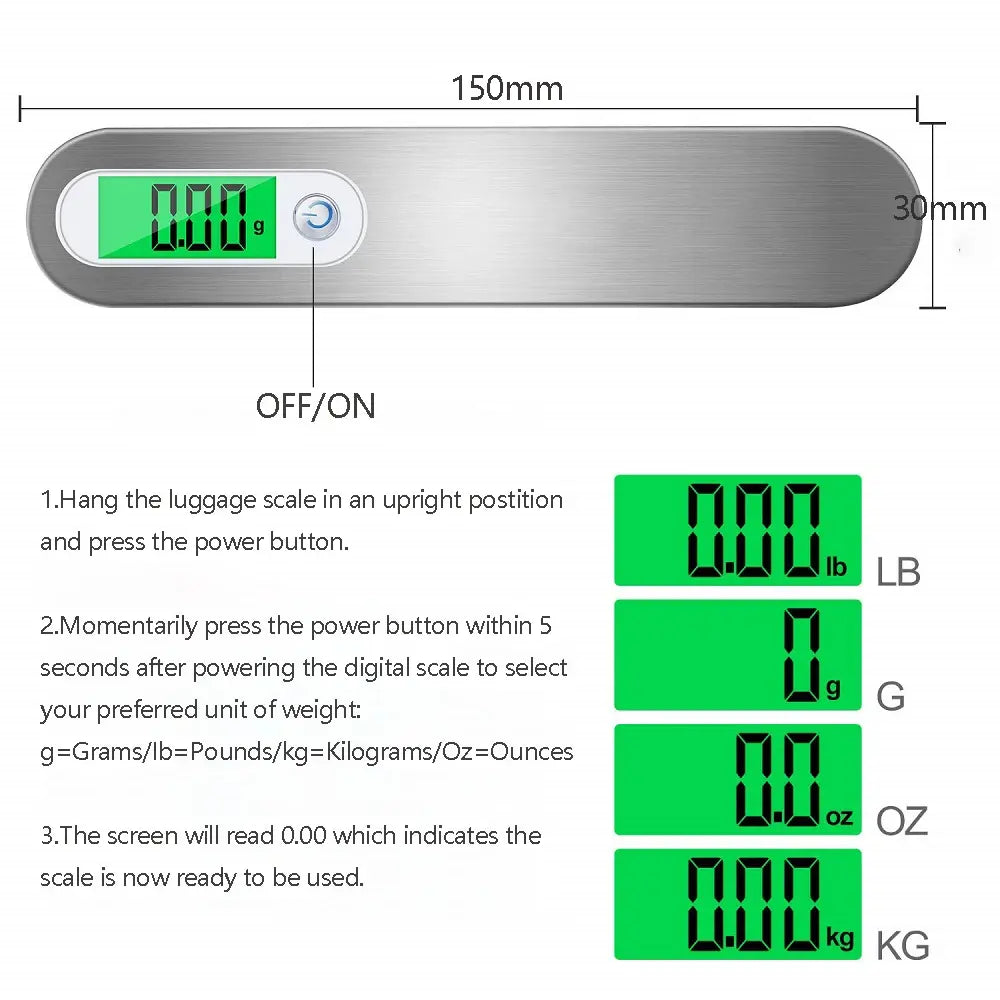 Portable Handheld Digital Luggage Scale