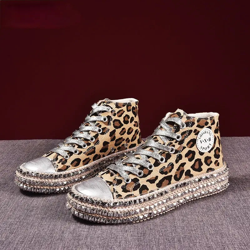 Women's Leopard Canvas Shoes