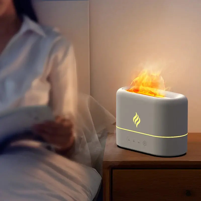 Portable 7-Colour Flame Air Humidifier