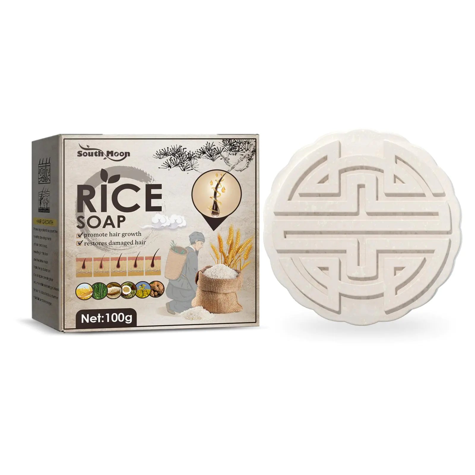 Anti-Hair Loss Shampoo Rice Soap