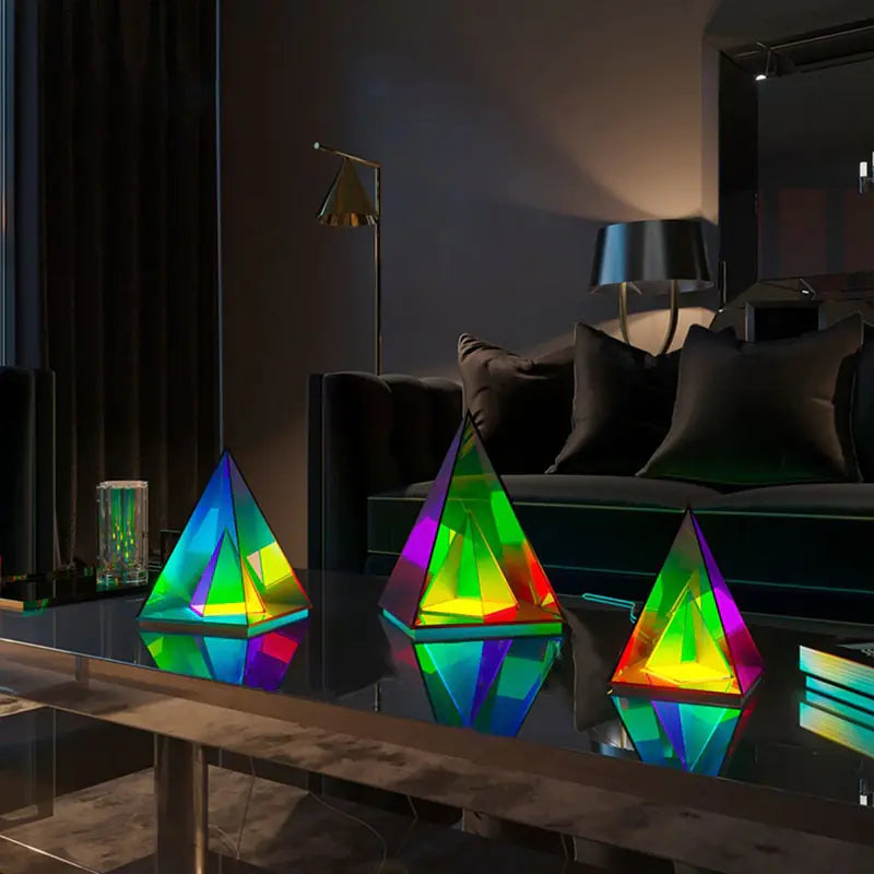 Pyramid Prism Bedroom Night Light