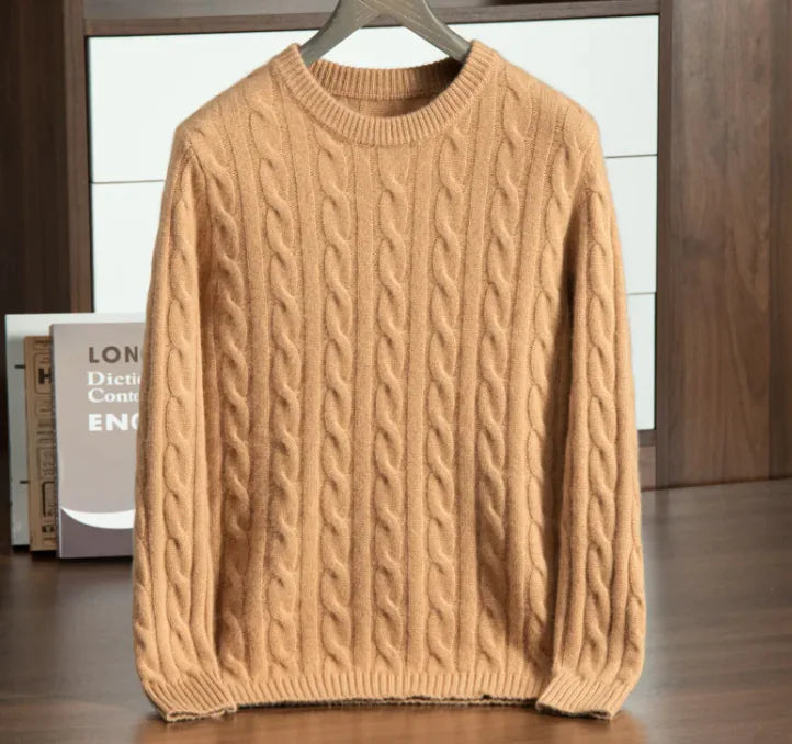 Men's Pure Cashmere Thick Knit Jumper