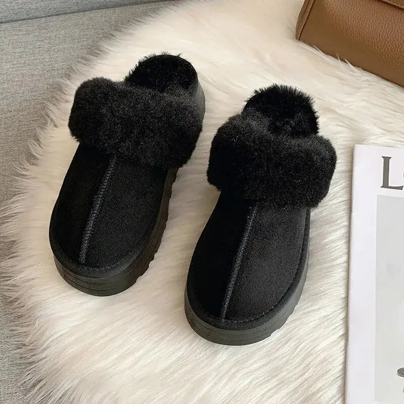 Luxury Slip-On Plush Winter Slippers