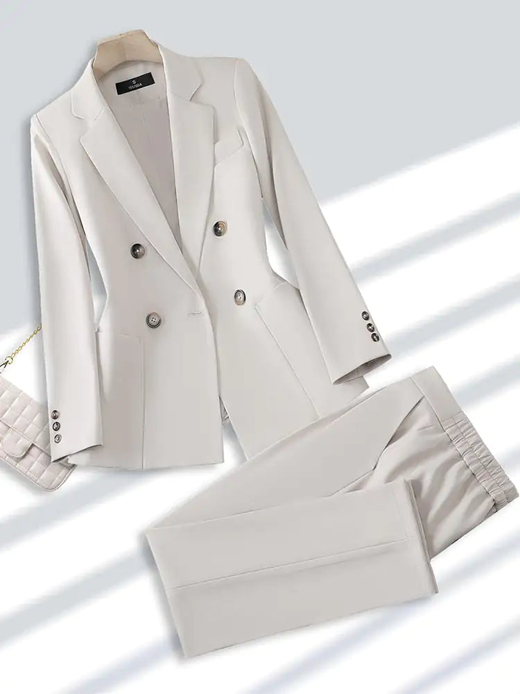 Sleek Women's Boardroom Pant Suit