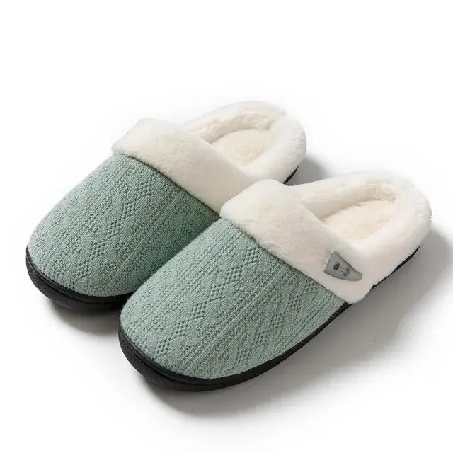 Comfy Fluffy Suede Slippers