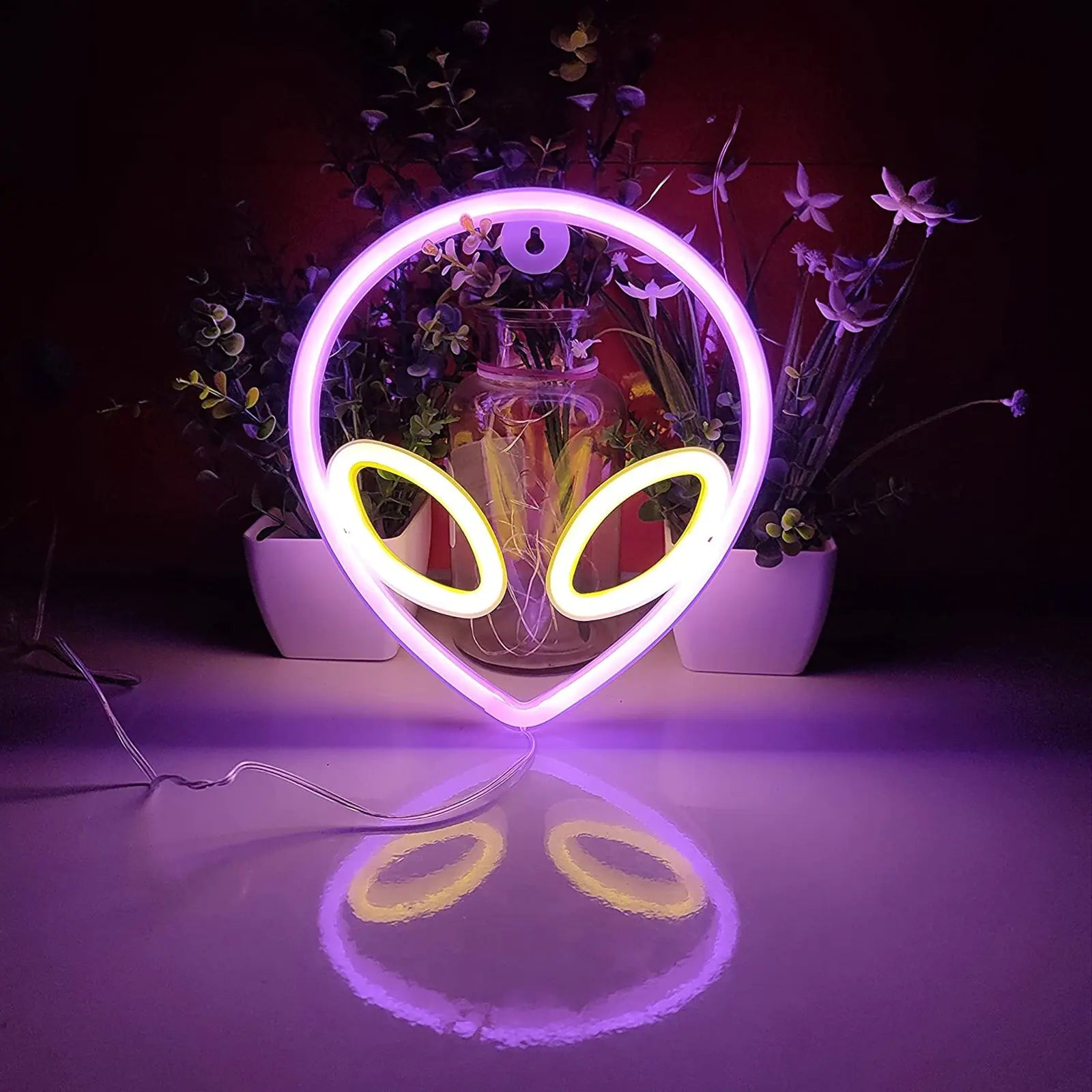 Alien Face Shaped LED Neon Light